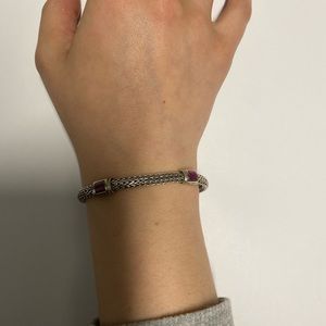 John Hardy Classic Chain with 4 Ruby Stations